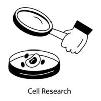 Trendy Cell Research vector