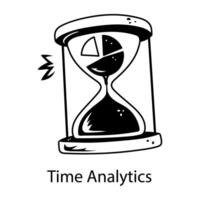 Trendy Time Analytics vector