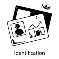 Trendy Identification Concepts vector