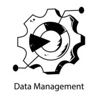 Trendy Data Management vector