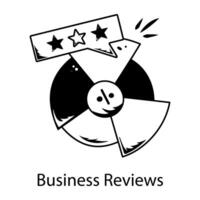 Trendy Business Reviews vector