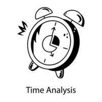 Trendy Time Analysis vector