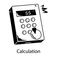 Trendy Calculation Concepts vector