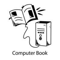 Trendy Computer Book vector