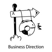 Trendy Business Direction vector