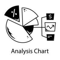 Trendy Analysis Chart vector