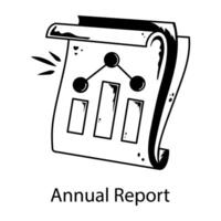 Trendy Annual Report vector