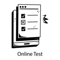 Trendy Online Test vector