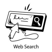 Trendy Web Search vector