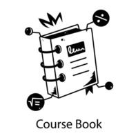 Trendy Course Book vector