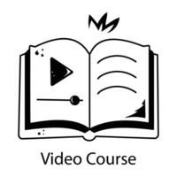 Trendy Online Course vector