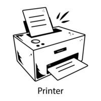 Trendy Printer Concepts vector