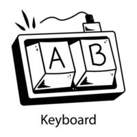 Trendy Keyboard Concepts vector
