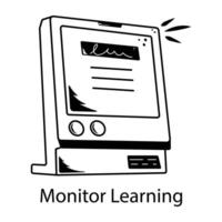 de moda monitor aprendizaje vector