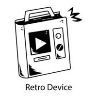 Trendy Retro Device vector