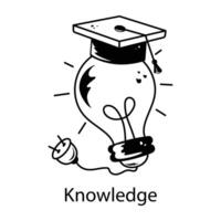 Trendy Knowledge Concepts vector