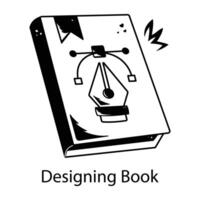 Trendy Designing Book vector