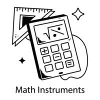 Trendy Math Instruments vector