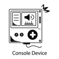 Trendy Console Device vector