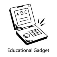 Trendy Educational Gadget vector