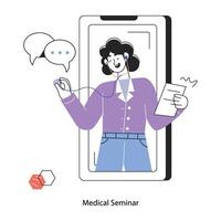 Trendy Medical Seminar vector