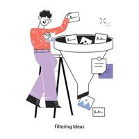 Trendy Filtering Ideas vector