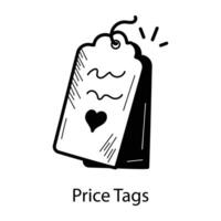 Trendy Price Tags vector
