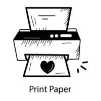 Trendy Print Paper vector