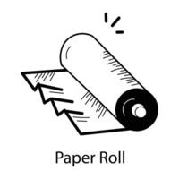 Trendy Paper Roll vector