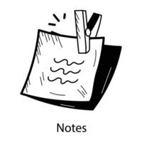 Trendy Notes Concepts vector
