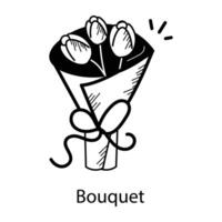 Trendy Bouquet Concepts vector