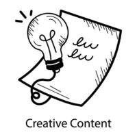 Trendy Creative Content vector