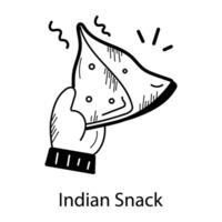 Trendy Indian Snack vector