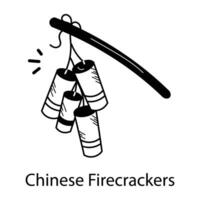 Trendy Chinese Firecrackers vector