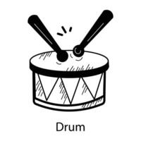 Trendy Drum Concepts vector