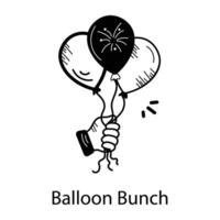 Trendy Balloon Bunch vector