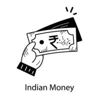 de moda indio dinero vector