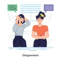 Trendy Disagreement Concepts vector