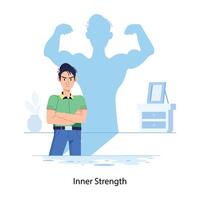 Trendy Inner Strength vector