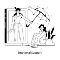 Trendy Emotional Support vector