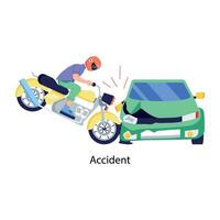 Trendy Accident Concepts vector