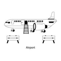 Trendy Airport Concepts vector
