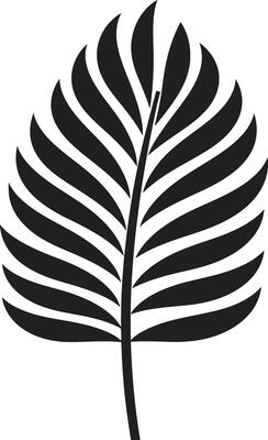 PalmTranquility Calming Icon Design JungleIntrigue Mysterious Leaf Emblem