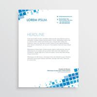 abstract blue creative letterhead design vector