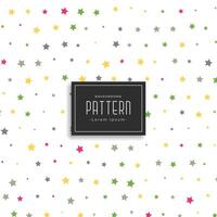 colorful stars pattern background vector