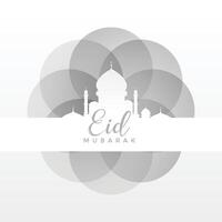 clean eid mubarak festival background vector