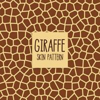 giraffe skin pattern in brown color vector