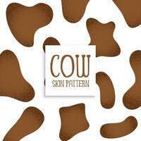 brown cow skin pattern design vector