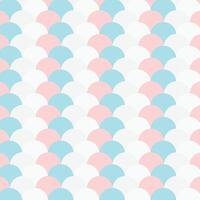 pastel color repeated circle pattern vector
