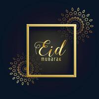 stylish eid festival greeting background vector